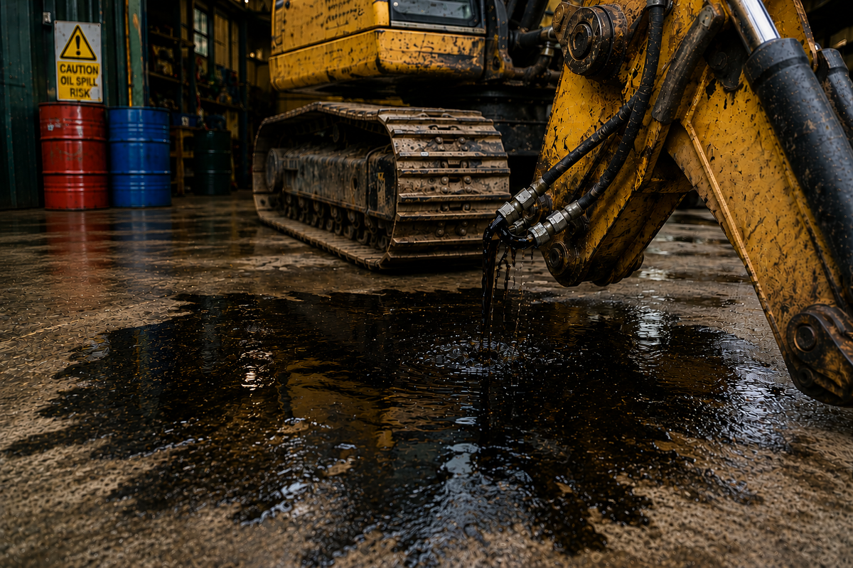 Hydraulic Oil Spills: How to Contain and Clean Them Safely