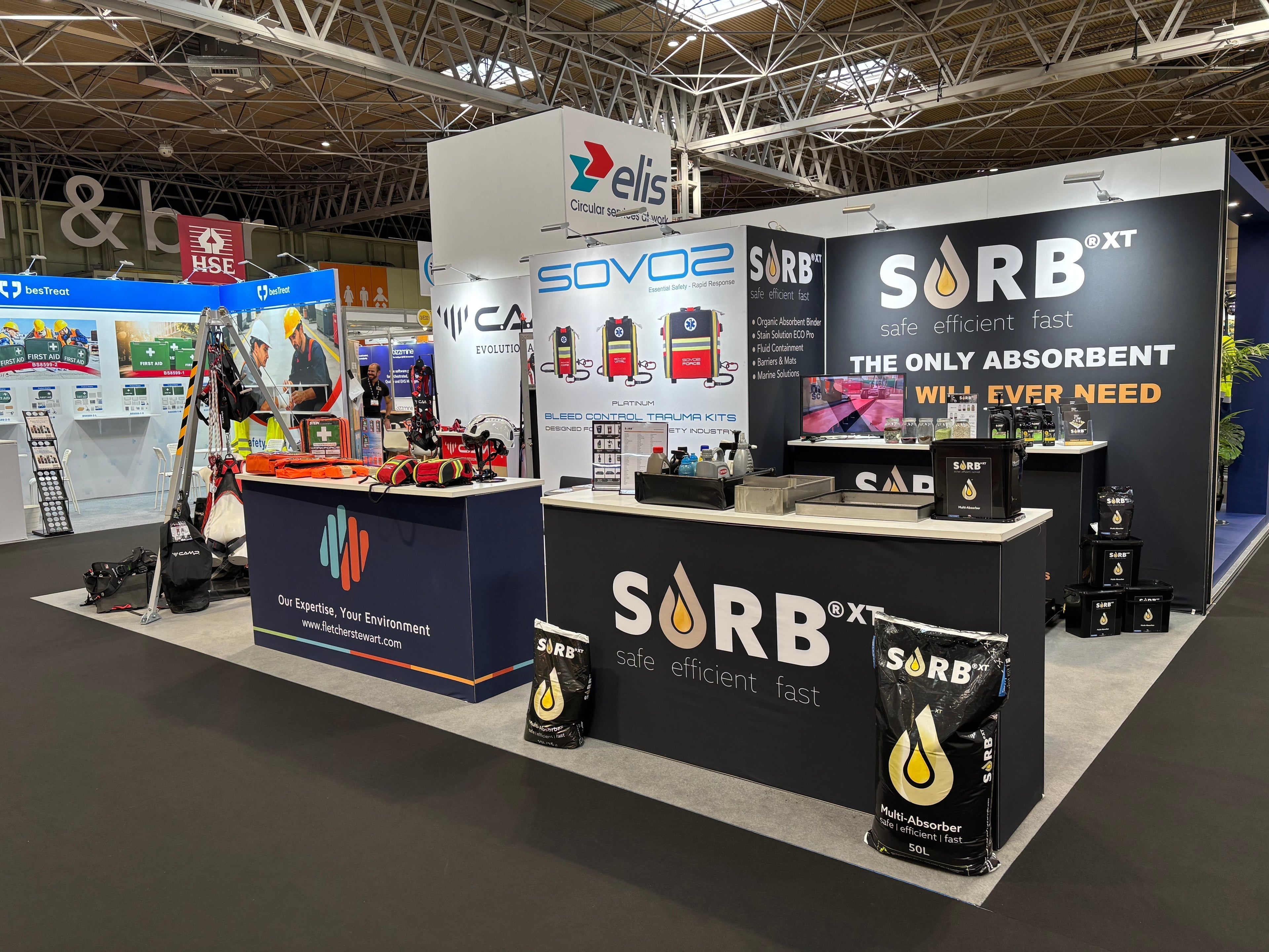 SORB XT stand at The Health & Safety Event 2026 at the NEC Birmingham.