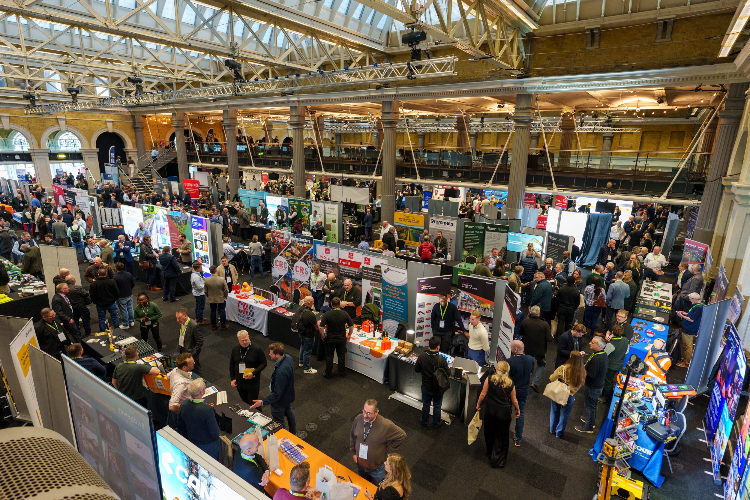 Aerial shot of show