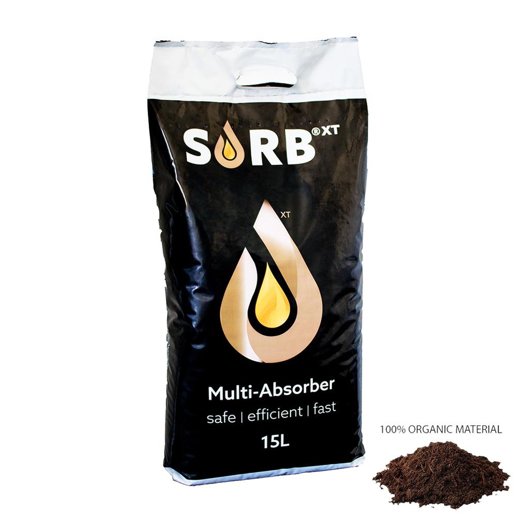 SORB XT 15 Litre Bag Organic Binder - Absorbs 9.2 Litres